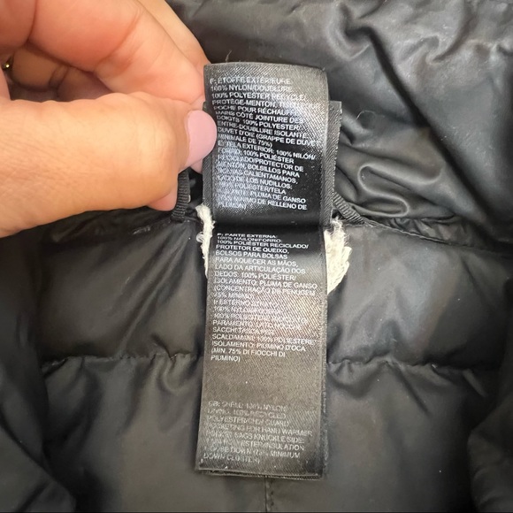 North Face parka puffer with hoodie coat XS - Picture 8 of 9